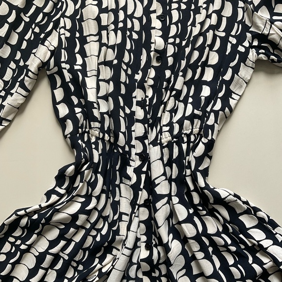 ZARA PRINT FLAIR LONG DRESS - Picture 3 of 4